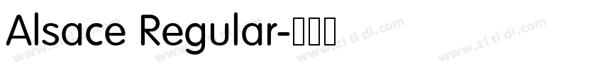 Alsace Regular字体转换